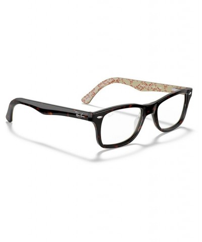 RX5228 Unisex Square Eyeglasses Brown Mult $43.93 Unisex