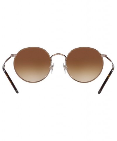 Unisex Sunglasses HU100949-Y Shiny Copper $15.52 Unisex