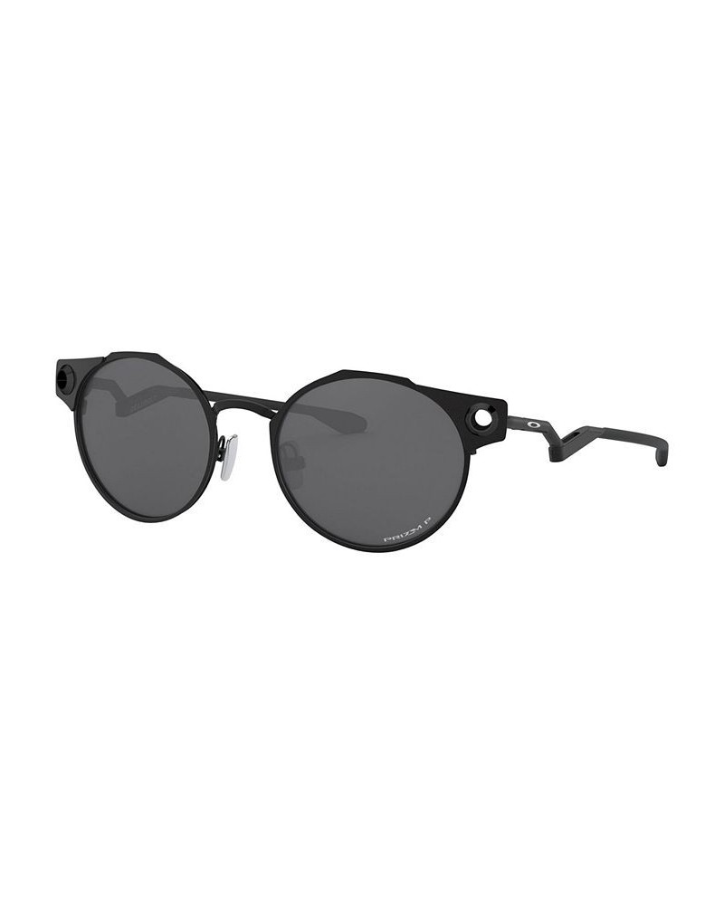 Men's Deadbolt Polarized Sunglasses OO6046 SATIN BLACK/PRIZM BLACK POLARIZED $107.70 Mens