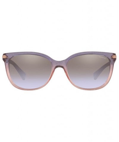 Women's Sunglasses HC8132 L109 57 Shimmer Violet Peach Gradient $46.46 Womens