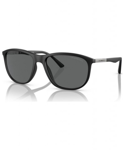 Men's Sunglasses EA4201 Matte Black $55.44 Mens