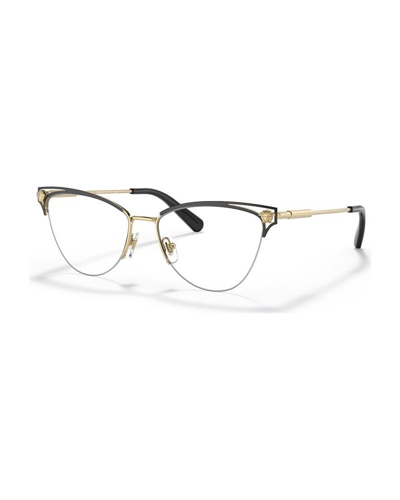 Women's Cat Eye Eyeglasses VE128055-O Gold-Tone/Black $51.30 Womens