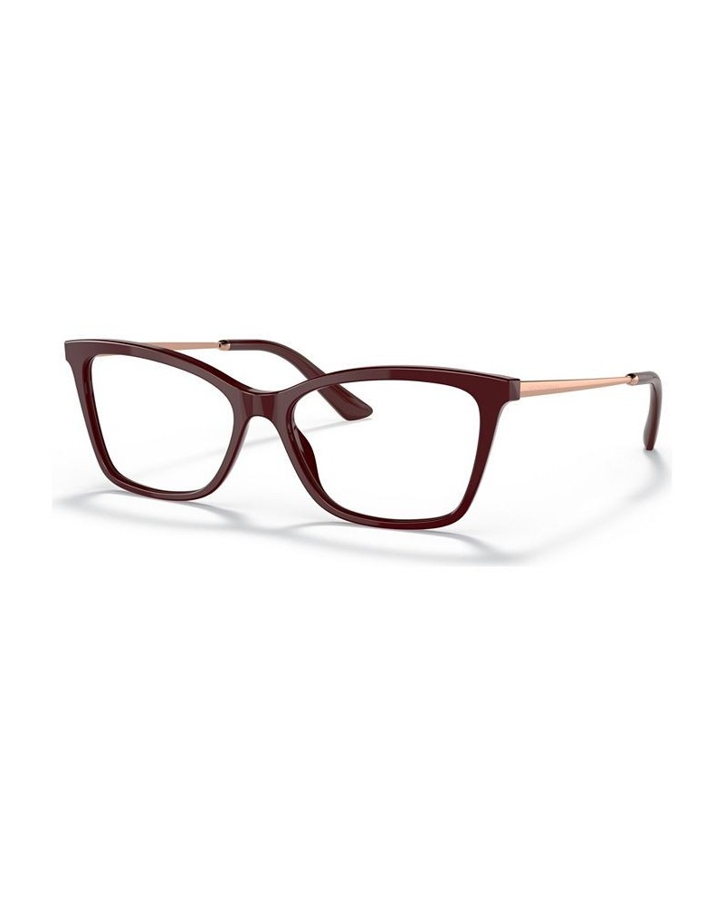 Women's Rectangle Eyeglasses DG334754-O Cube Black/Gold Tone $54.80 Womens