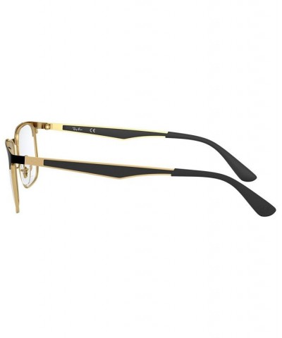 RX6363 Men's Square Eyeglasses Black $34.01 Mens