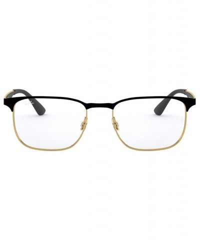 RX6363 Men's Square Eyeglasses Black $34.01 Mens