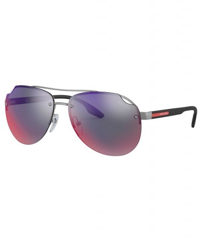 Men's Sunglasses PS 52VS 61 MATTE BLACK/POLAR GREY $48.20 Mens