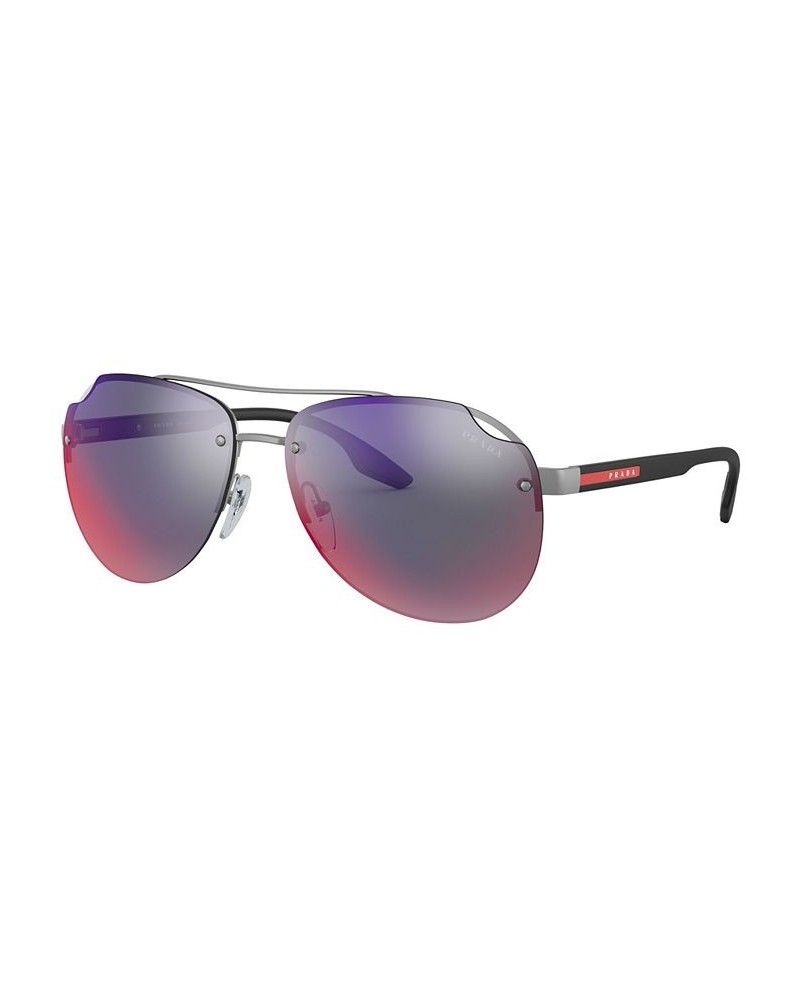 Men's Sunglasses PS 52VS 61 MATTE BLACK/POLAR GREY $48.20 Mens