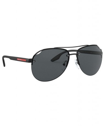 Men's Sunglasses PS 52VS 61 MATTE BLACK/POLAR GREY $48.20 Mens