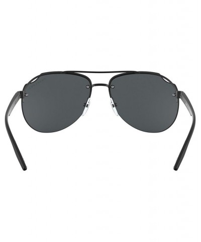 Men's Sunglasses PS 52VS 61 MATTE BLACK/POLAR GREY $48.20 Mens