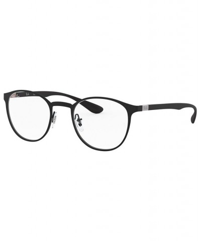 RX6355 Unisex Round Eyeglasses Matte Gun $50.75 Unisex