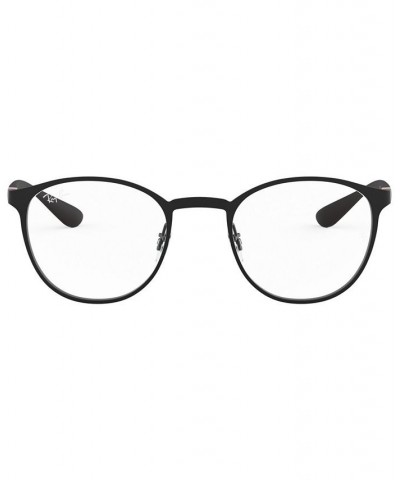 RX6355 Unisex Round Eyeglasses Matte Gun $50.75 Unisex