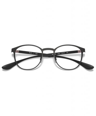 RX6355 Unisex Round Eyeglasses Matte Gun $50.75 Unisex