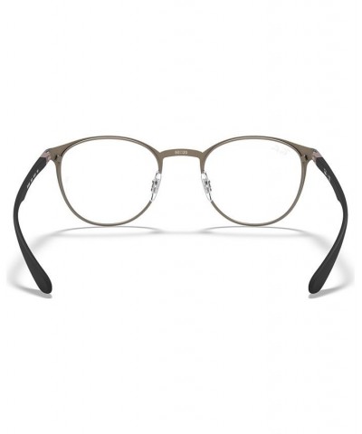 RX6355 Unisex Round Eyeglasses Matte Gun $50.75 Unisex