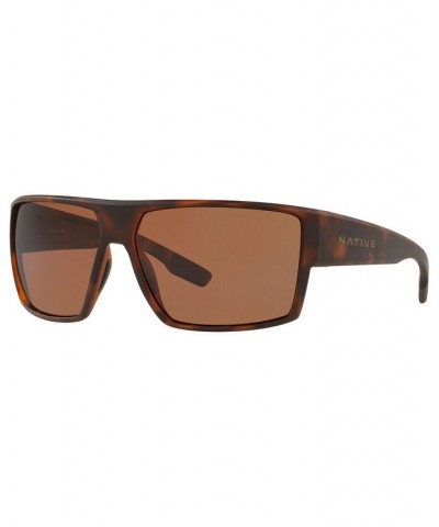 Native Men's Polarized Sunglasses XD9013 64 MATTE BLACK/GREY $17.11 Mens