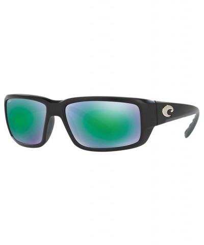 Polarized Sunglasses FANTAIL POLARIZED 64P BLACK MATTE/ GREEN MIRROR POLAR $43.68 Unisex