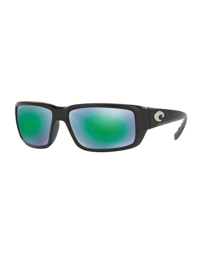 Polarized Sunglasses FANTAIL POLARIZED 64P BLACK MATTE/ GREEN MIRROR POLAR $43.68 Unisex