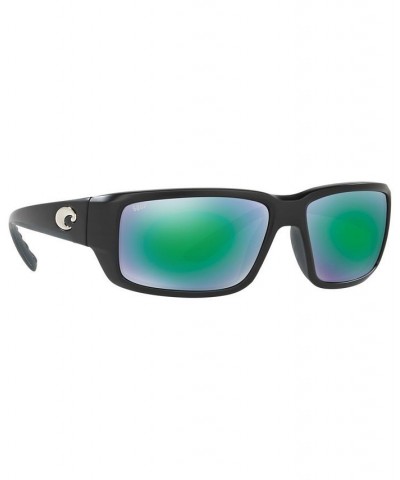 Polarized Sunglasses FANTAIL POLARIZED 64P BLACK MATTE/ GREEN MIRROR POLAR $43.68 Unisex