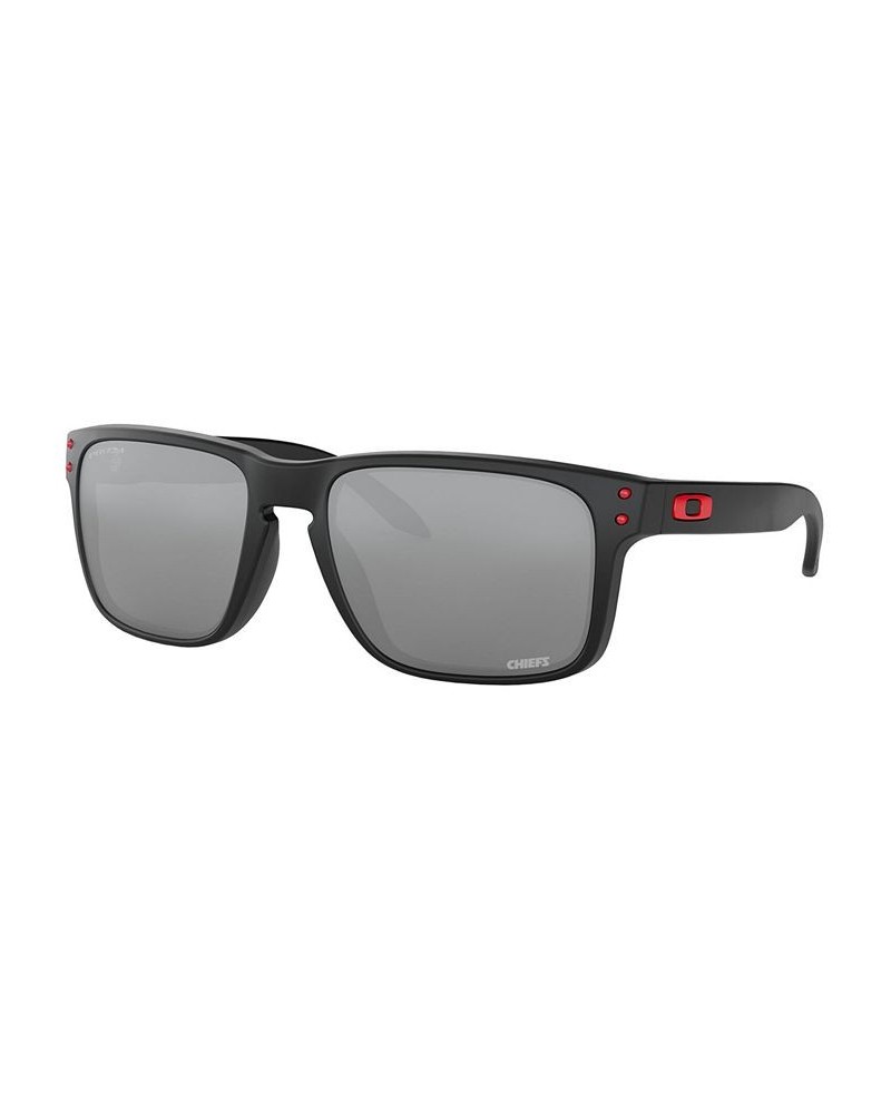 NFL Collection Sunglasses Kansas City Chiefs OO9102 55 HOLBROOK KC MATTE BLACK/PRIZM BLACK $32.94 Unisex