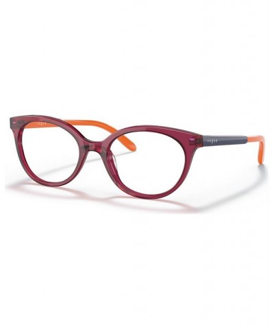 Kids Oval Eyeglasses VY2013 Transparent Red $20.88 Kids