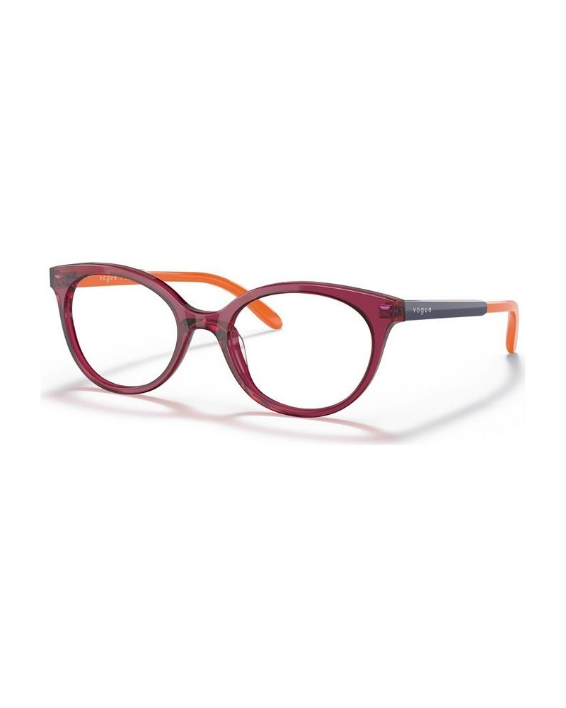 Kids Oval Eyeglasses VY2013 Transparent Red $20.88 Kids