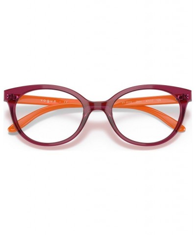 Kids Oval Eyeglasses VY2013 Transparent Red $20.88 Kids