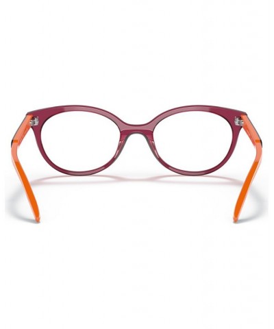 Kids Oval Eyeglasses VY2013 Transparent Red $20.88 Kids