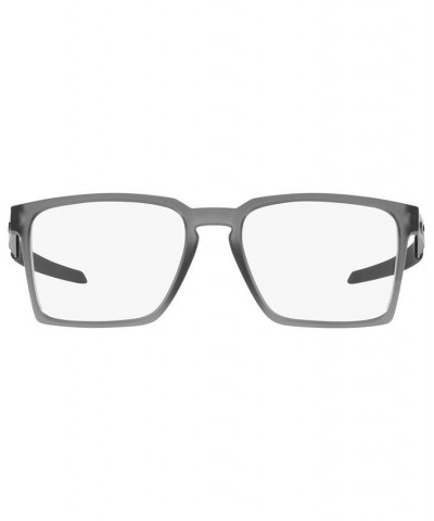 OX8055 Exchange Men's Rectangle Eyeglasses Satin Gray Smoke $62.40 Mens