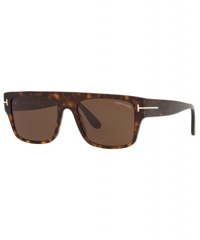 Men's Sunglasses FT0907 55 Brown Shiny $53.40 Mens