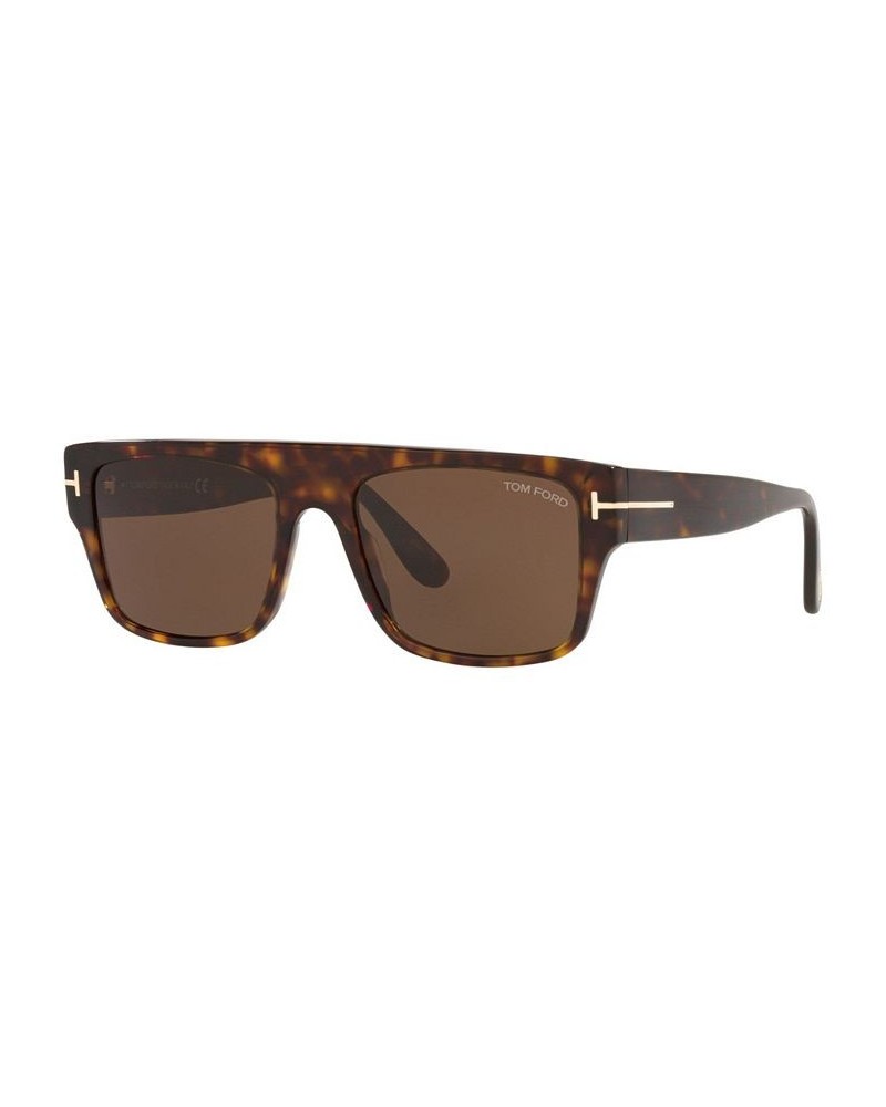 Men's Sunglasses FT0907 55 Brown Shiny $53.40 Mens