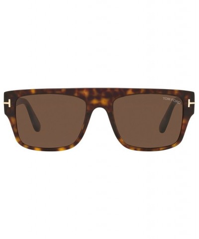 Men's Sunglasses FT0907 55 Brown Shiny $53.40 Mens