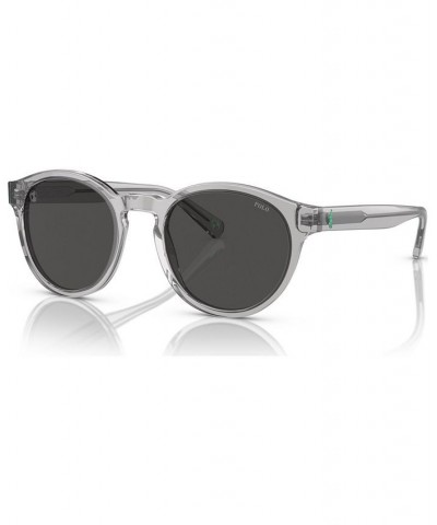 Men's Sunglasses PH4192 Shiny Transparent Gray $45.09 Mens