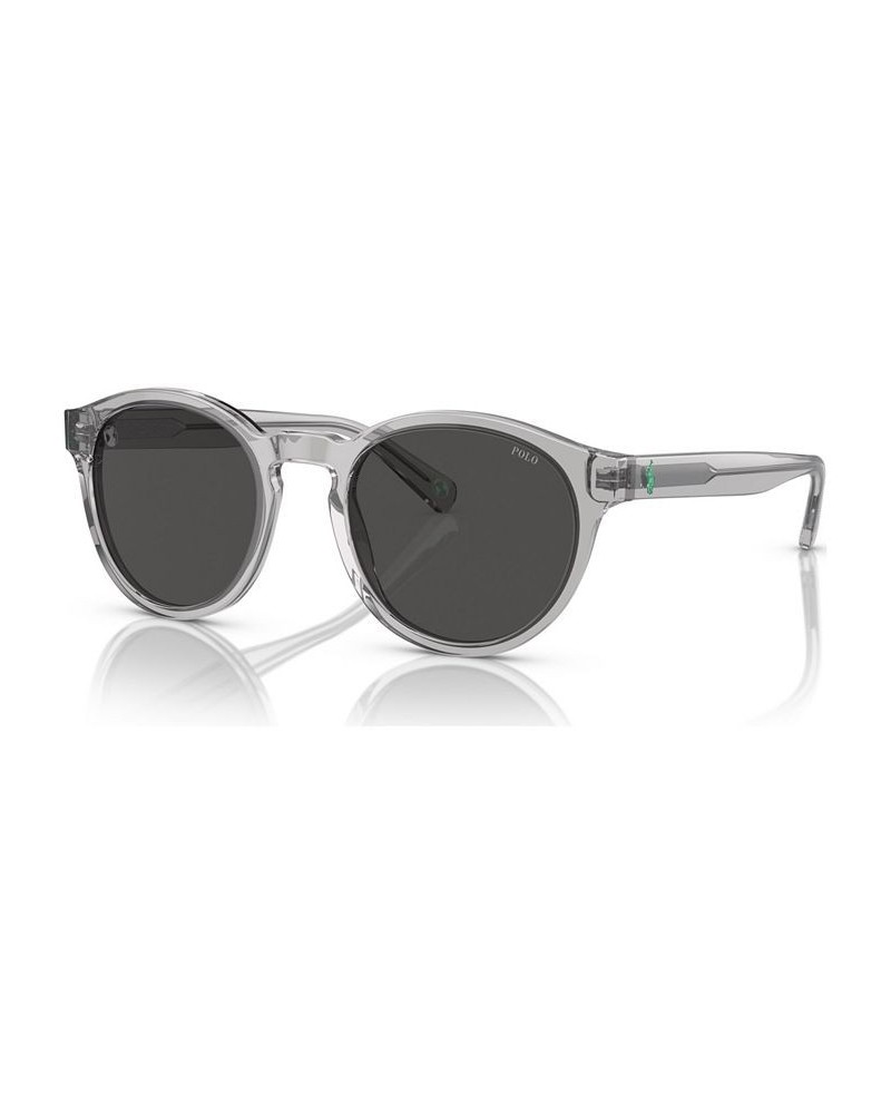 Men's Sunglasses PH4192 Shiny Transparent Gray $45.09 Mens