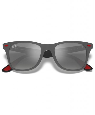 Men's Sunglasses RB4195M Scuderia Ferrari Collection 52 MATTE GREY/GREY MIRROR $33.36 Mens