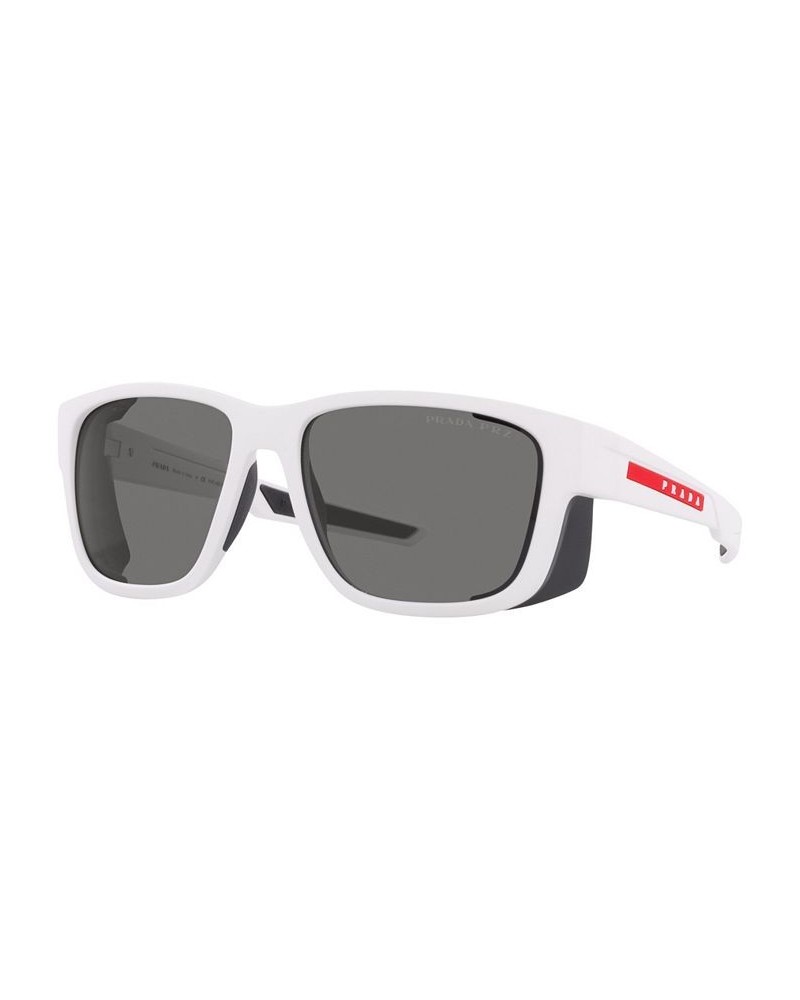 Men's Polarized Sunglasses 59 White Rubber $75.81 Mens