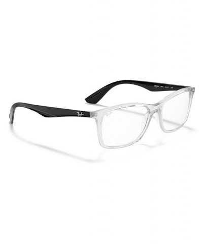 RB7047 Unisex Square Eyeglasses Transparent $36.96 Unisex