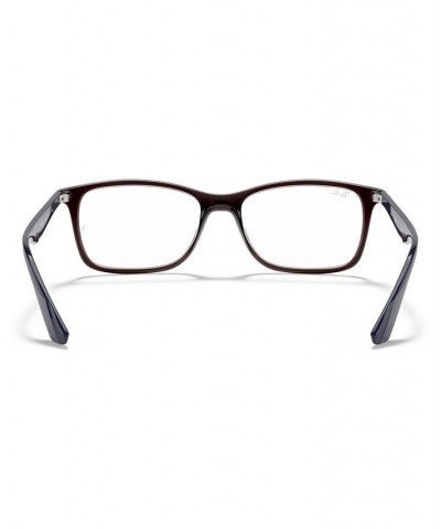 RB7047 Unisex Square Eyeglasses Transparent $36.96 Unisex