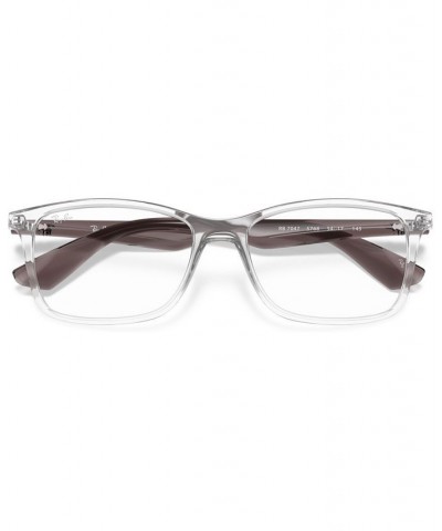 RB7047 Unisex Square Eyeglasses Transparent $36.96 Unisex