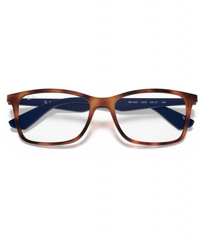 RB7047 Unisex Square Eyeglasses Transparent $36.96 Unisex