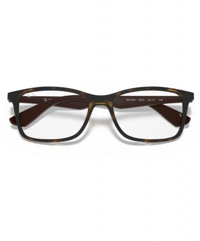 RB7047 Unisex Square Eyeglasses Transparent $36.96 Unisex