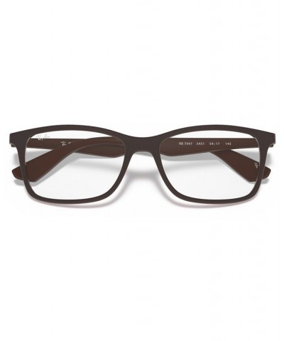 RB7047 Unisex Square Eyeglasses Transparent $36.96 Unisex