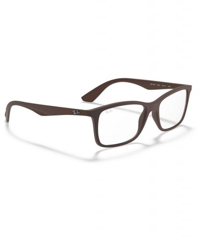 RB7047 Unisex Square Eyeglasses Transparent $36.96 Unisex