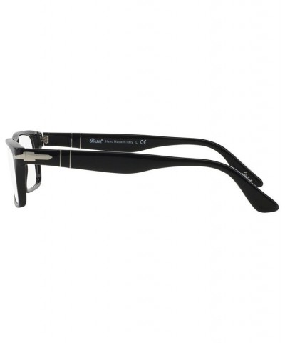 Po3050V Men's Rectangle Eyeglasses Black $41.44 Mens