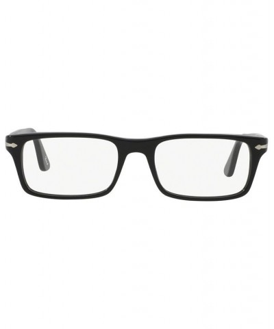 Po3050V Men's Rectangle Eyeglasses Black $41.44 Mens