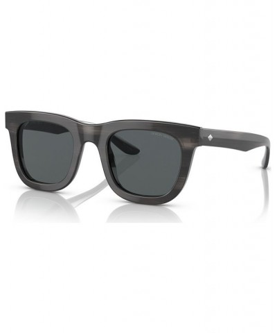 Men's Polarized Sunglasses AR817149-P Striped Gray $58.80 Mens