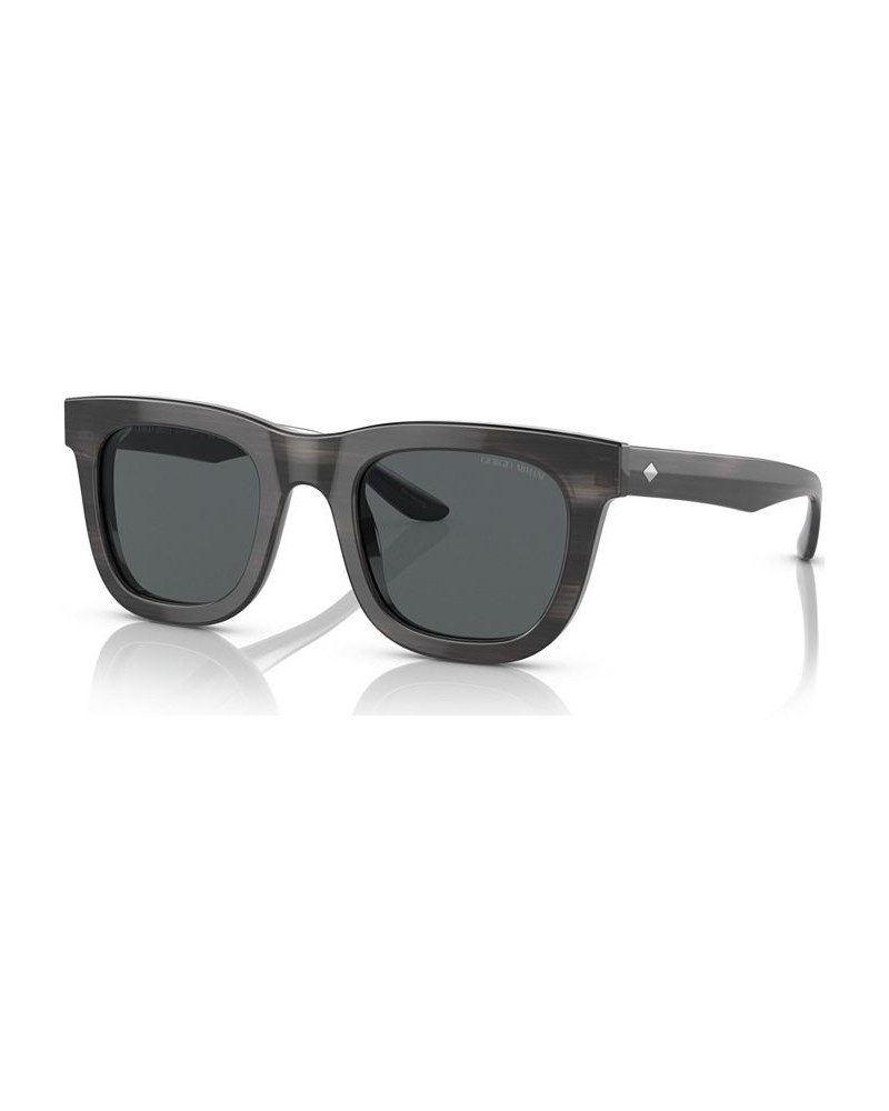 Men's Polarized Sunglasses AR817149-P Striped Gray $58.80 Mens