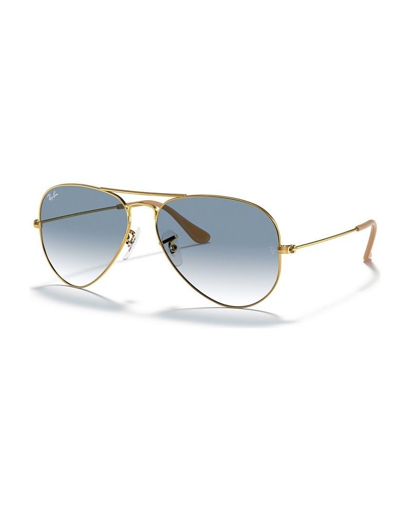 Sunglasses RB3025 AVIATOR GRADIENT GOLD MATTE/BROWN $21.36 Unisex