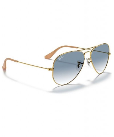 Sunglasses RB3025 AVIATOR GRADIENT GOLD MATTE/BROWN $21.36 Unisex