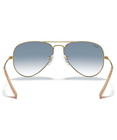 Sunglasses RB3025 AVIATOR GRADIENT GOLD MATTE/BROWN $21.36 Unisex