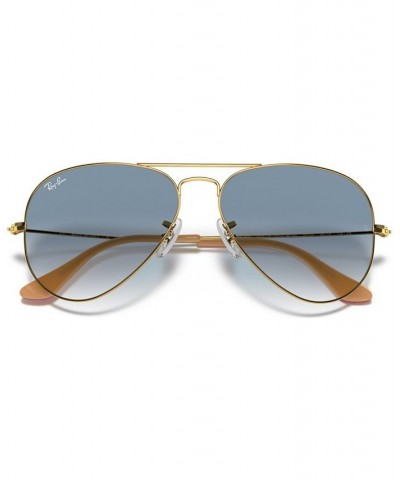 Sunglasses RB3025 AVIATOR GRADIENT GOLD MATTE/BROWN $21.36 Unisex