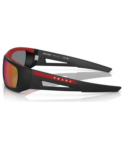 Men's Sunglasses PS 02YS59-Z Matte Black/Red $104.25 Mens